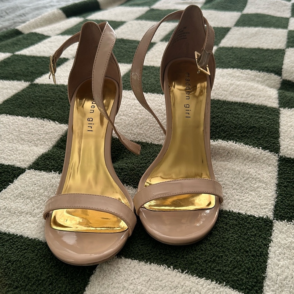 Madden girl nude color high heels